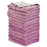 OstWony 12PCS Kitchen Towels Dish Towels, Multipurpose Reusable Dish Cloths, Double-Sided Microfiber...